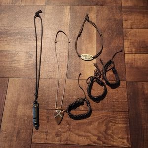 Leather Jewlery Lot